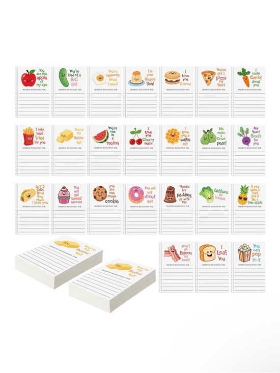 Other - Cute Food Pun Note Cards 4" x 6" – Set of 10 (Pick Your Favorite Design)